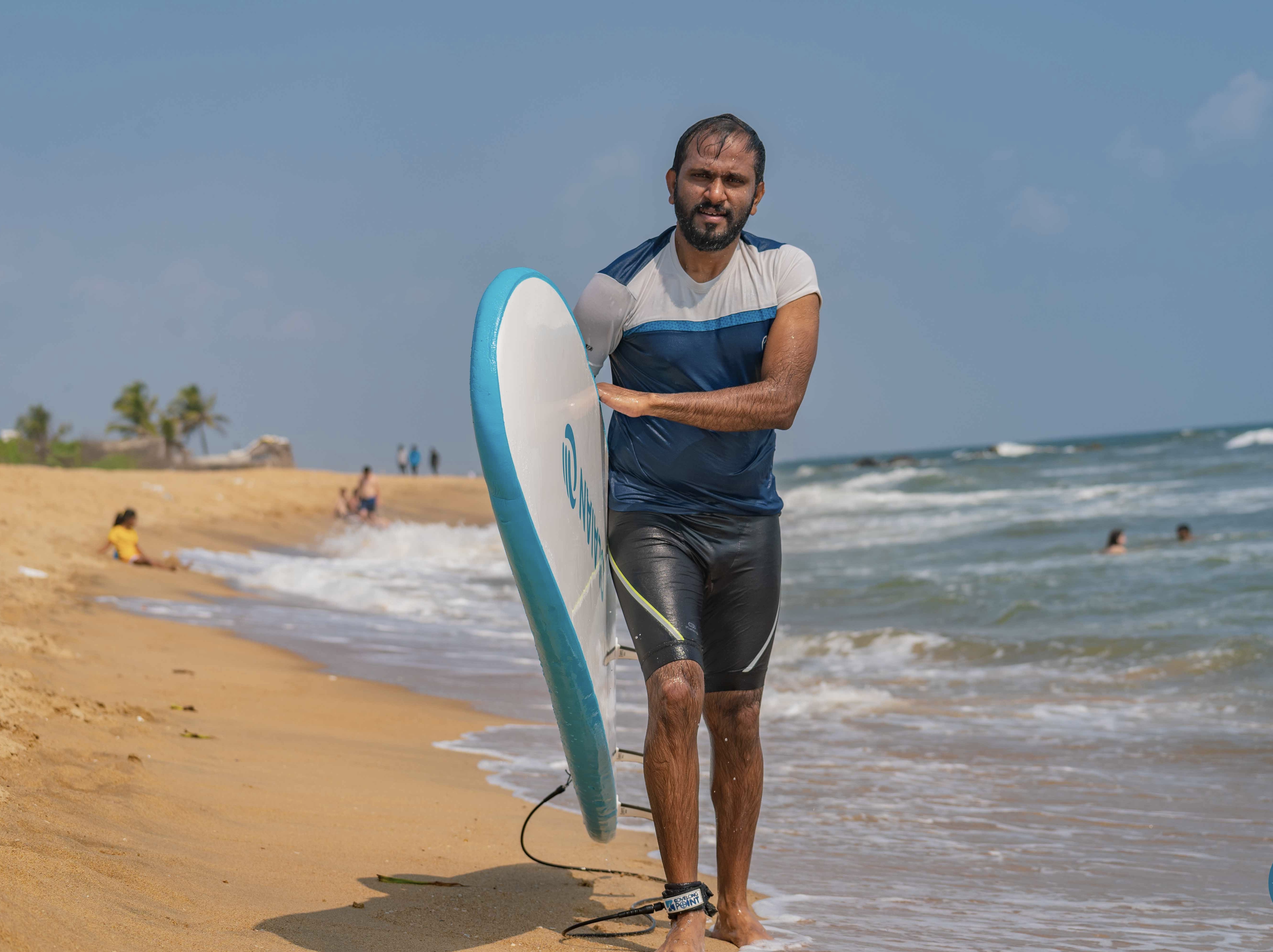 Dr. Arunkumar surfing